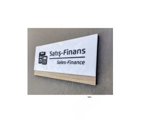 Klasik Mdf Serisi Satış-Finans Kapı İsimliği